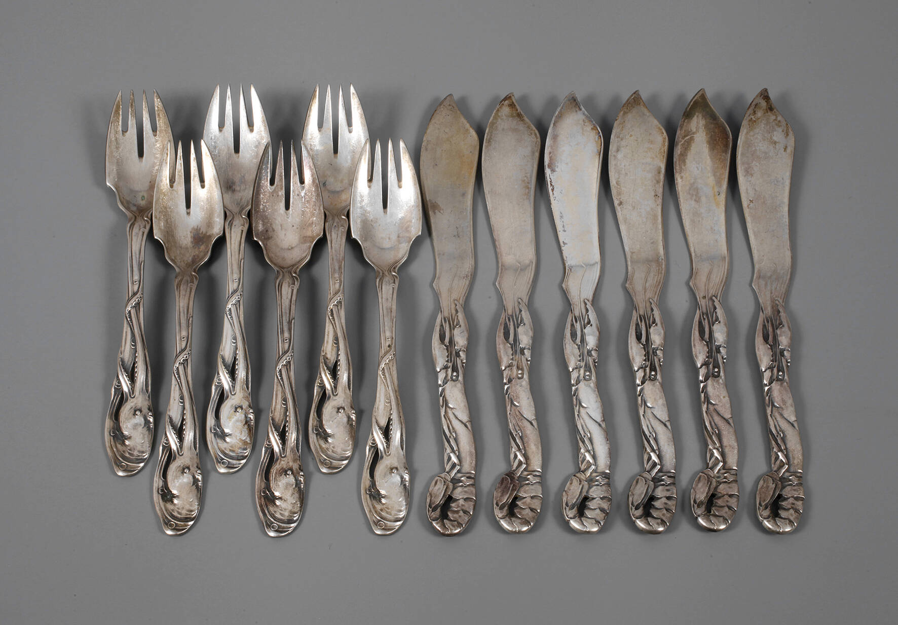Fischbesteck Jugendstil