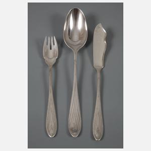 Hans Christiansen Fischbsteck und drei Löffel