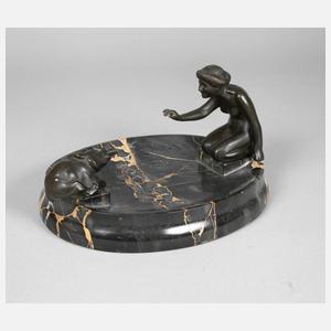 Figürliche Visitenkartenschale