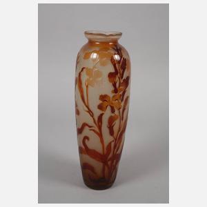 Émile Gallé große feuerpolierte Vase