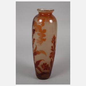Émile Gallé große feuerpolierte Vase