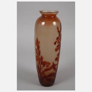 Émile Gallé große feuerpolierte Vase