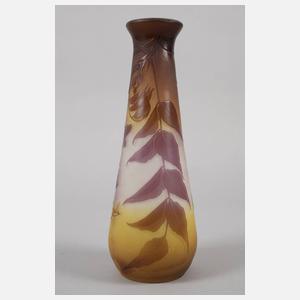 Émile Gallé Vase Blauregendekor