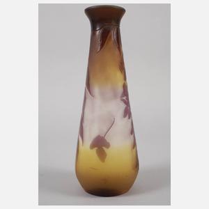 Émile Gallé Vase Blauregendekor