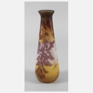 Émile Gallé Vase Blauregendekor