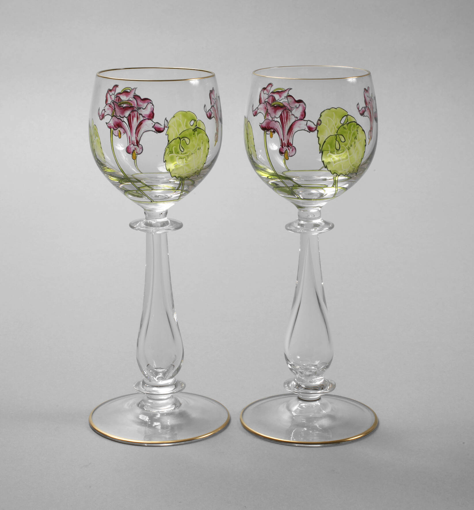 Paar Weinrömer Jugendstil