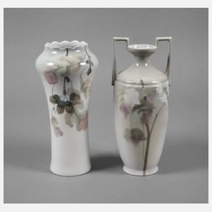 Böhmen zwei Jugendstilvasen