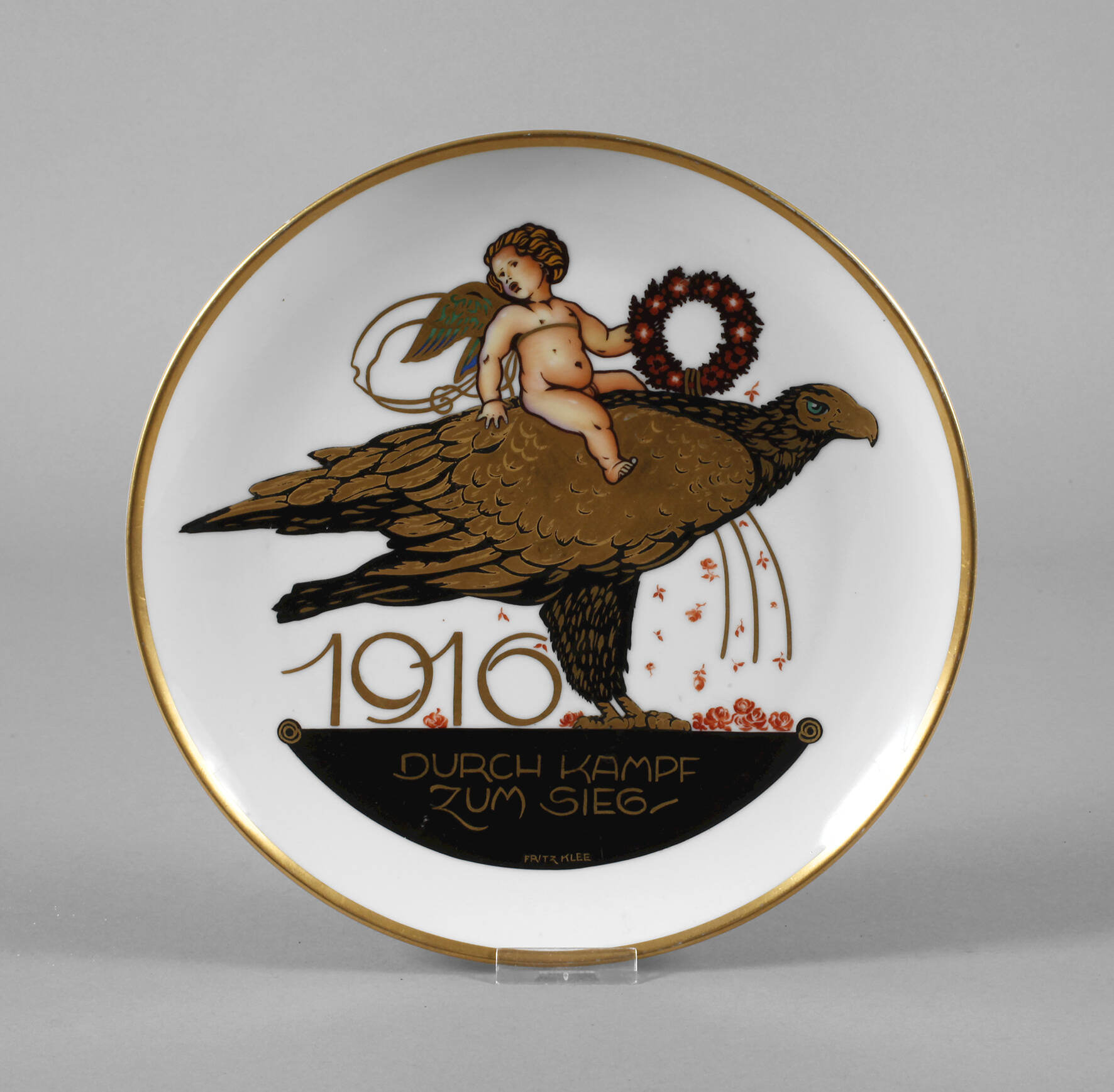 Fachschule Selb Kriegsteller 1916