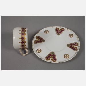 KPM Berlin Kaffeetasse mit Hausmalerei