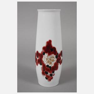 Meissen Jugendstilvase mit Kupferfarbe