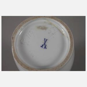 Meissen Jugendstilvase mit Kupferfarbe