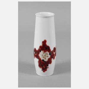 Meissen Jugendstilvase mit Kupferfarbe