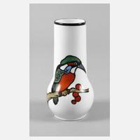 Pfeffer Gotha Vase mit Eisvogelmotiv111