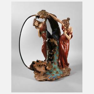 Figürlicher Salonspiegel Allegorie der Schönheit