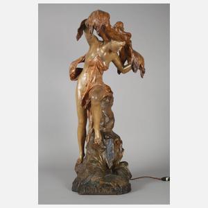 Figürliche Salonlampe "Die Jugend"
