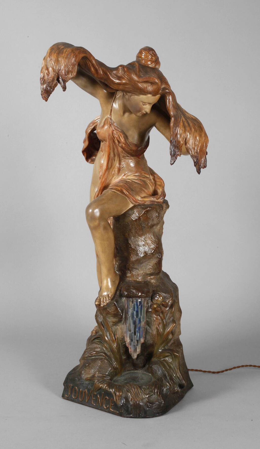 Figürliche Salonlampe "Die Jugend"