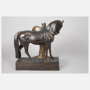 Goldscheider Wien "Amazone mit Schild"