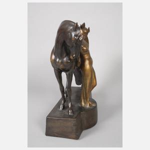 Goldscheider Wien "Amazone mit Schild"