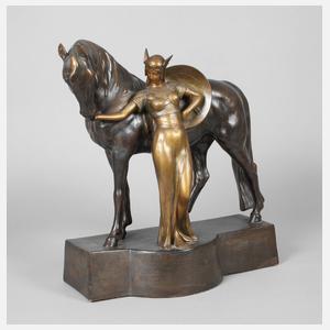 Goldscheider Wien "Amazone mit Schild"