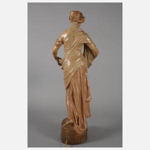 Goldscheider Wien figürliche Salonlampe