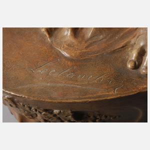 Goldscheider Wien figürliche Salonlampe