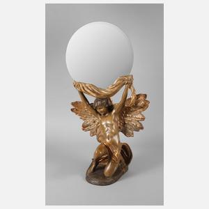 Goldscheider Wien figürlicher Salonspiegel
