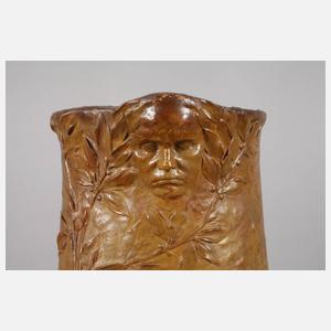 Goldscheider Wien figürliche Bodenvase "Musik"