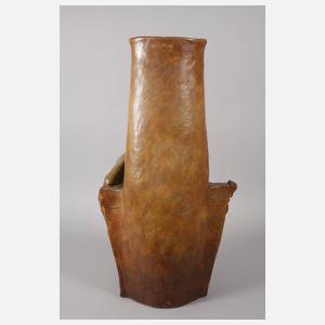 Goldscheider Wien figürliche Bodenvase "Musik"