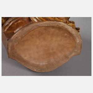 Goldscheider Wien figürliche Bodenvase "Musik"