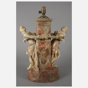 Goldscheider Wien figürliche Salonlampe