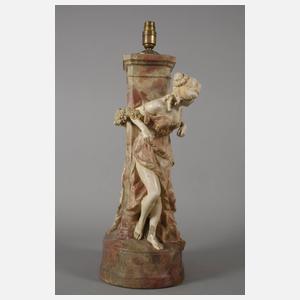 Goldscheider Wien figürliche Salonlampe