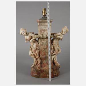 Goldscheider Wien figürliche Salonlampe