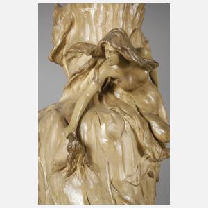 Goldscheider Wien monumentale Vase