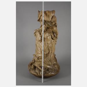 Goldscheider Wien monumentale Vase