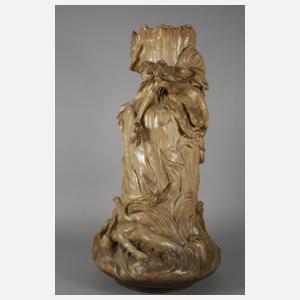 Goldscheider Wien monumentale Vase