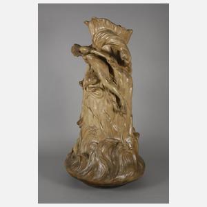 Goldscheider Wien monumentale Vase