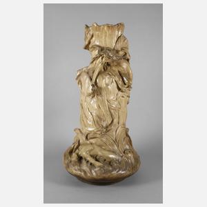 Goldscheider Wien monumentale Vase