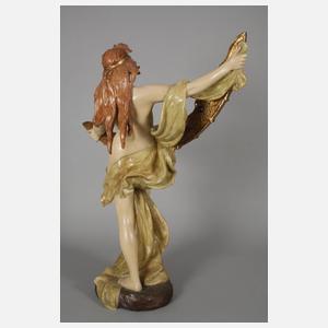 Goldscheider Wien große "Spiegelträgerin"