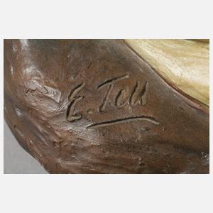 Goldscheider Wien große "Spiegelträgerin"