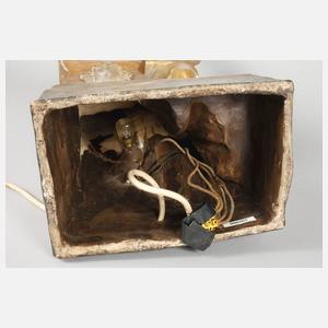 Goldscheider Wien figürliche Salonlampe