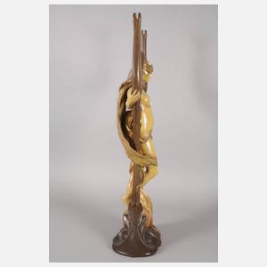 Goldscheider Wien große "Spiegelträgerin"