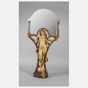 Goldscheider Wien große "Spiegelträgerin"