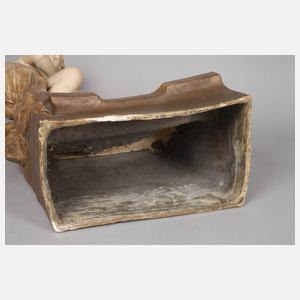 Goldscheider Wien figürlicher Salonspiegel