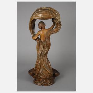 Ernst Wahliss Wien figürliche Salonlampe