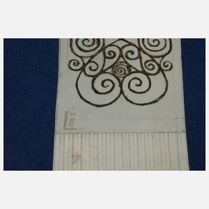 Bertold Löffler, Entwurf für ein Lesezeichen