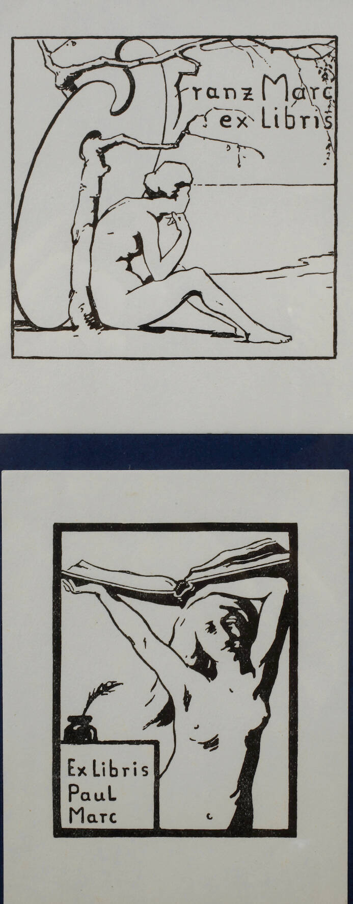 Franz Marc, Zwei Exlibris