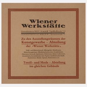 Werbeanzeige der Wiener Werkstätte