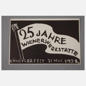 Seltener Handzettel Wiener Werkstätte