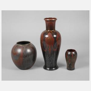WMF Ikora drei Vasen Art déco