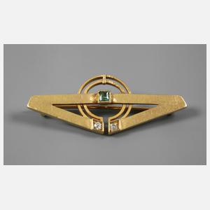 Brosche mit Steinbesatz